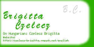 brigitta czelecz business card